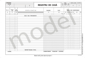 Registru de casă offset A4, 55 g/mp, 100 file