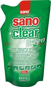 Rezerva detergent geamuri Sano green/blue 750ml