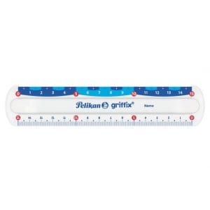 Riglă Pelikan Griffix transparentă, 15 cm, cu două scale2