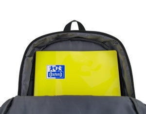 Rucsac Oxford B-You ,1 compartiment, 29 x 42 x 17 cm, capacitate 18l, compartiment laptop, buzunar ascuns cu fermoar dublu pentru dreptaci / stangaci, buzunare / separatoare interioare, buzunare laterale, breloc chei, poliester reciclat, culoare negru5
