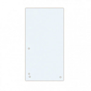 Separator carton DONAU Duo pentru biblioraft 105 x 235 mm 190g/mp set 100 buc, cu perforație dublă, ideal pentru organizare documente în bibliorafturi.