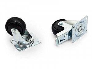 Set 4 roti Triton 2 roti cu frana, incarcare maxima 800kg - Img 1