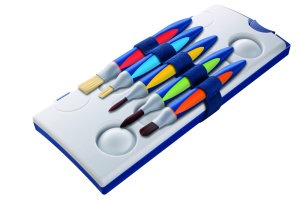 SET 5 PENSULE GRIFFIX (VARF LAT : 12; 6 + VARF ROTUND : 6; 10 + VIRF LIMBA DE PISICA : 10 ), PREZENTARE PE BLISTER - Img 2
