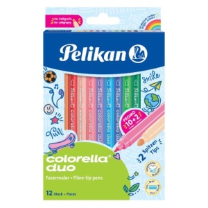Set carioci Pelikan Colorella Duo C407, 12 culori
