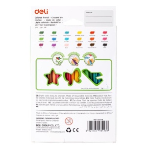 Set creioane colorate plastic Deli, 18 culori3