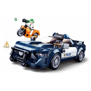 Set de construcție Police, 284 piese, Urmărire cu mașina poliției - Sluban3