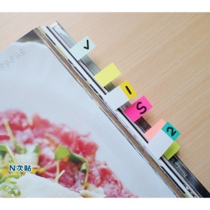 Stick index hârtie color Stick"n - 9 culori neon, 50 x 12 mm, 9 x 50 file/set3