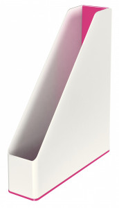 Suport vertical documente plastic Leitz WOW A4, design modern, finisaj lucios.