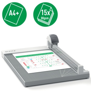 Trimmer Leitz Office Precision, A4 MAXI, 15 coli, gri3