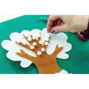 Accesorii craft Daco, Pom-pom blanco2