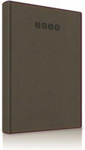 Agenda datata 2024 RO A5, 352 pagini, coperta din piele sintetica, Premium Deluxe Alghero - Img 2