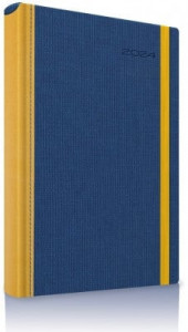 Agenda datata 2024 RO A5, 352 pagini, coperta din piele sintetica, Premium Deluxe Borneo