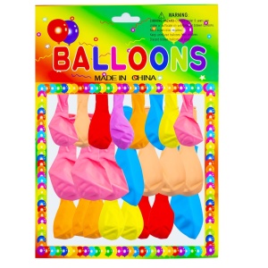 Baloane 2,2 g, multicolore, 24 buc/set