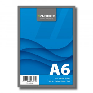 Blocnotes capsat Aurora Office, A6, 100 file, 60g/mp, dictando/matematica/velin