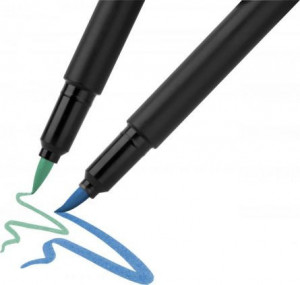 Brush pens, set 6 culori pastel, Black edition, Faber-castell2