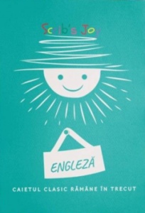 Caiet A4, 64 file, Dictando, hârtie 80g/mp, copertă 300 g/mp Engleză - Scrib's Joy