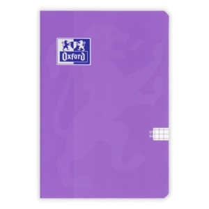 Caiet Oxford A5, 48 file, hârtie Optik 80g/mp, PEFC, copertă plastifiată flexibilă soft touch, margini liniate, colțuri rotunjite, pătrățele, motiv Touch2