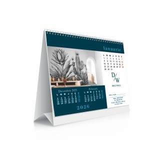 Calendar birou personalizat integral 180x135mm (dimensiune file)2