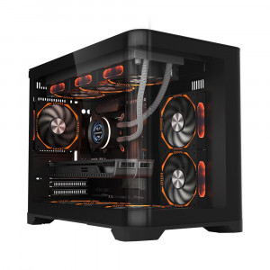 Carcasa 1STPLAYER Gaming UV6 BLACK - Img 4
