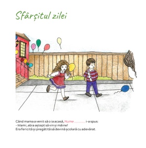 Carte personalizată cu poza și numele fetiței – Prima zi de școală | Poveste și colorat, 20 × 20 cm11