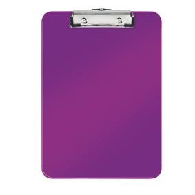 Clipboard simplu Leitz WOW A4 din polistiren, clemă metalică și cârlig – în culori vibrante
