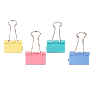 Clips color hârtie Deli, 32mm, 24 buc/cutie