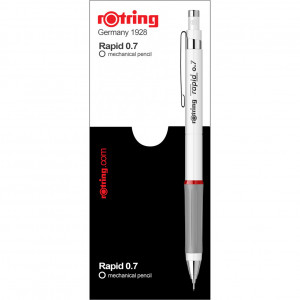 Creion mecanic Rotring Rapid White, vârf 0.7 mm2