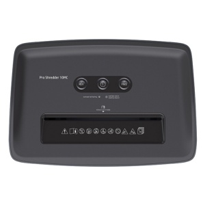 Distrugător de documente HP Pro Shredder 10MC - 10 coli, micro cut (2 x 15mm), nivel securitate 56