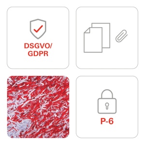 Distrugător de documente HSM Securio AF500 - 6 coli - cross cut (0.78 x 11 mm) - nivel securitate 65