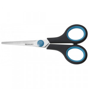 Foarfecă oțel Westcott Easy Grip, 180 mm, cu rubber grip