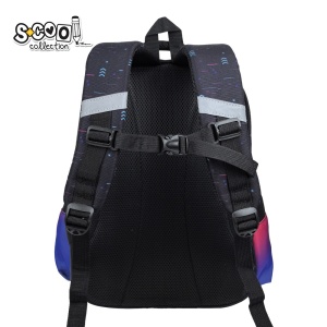 Ghiozdan 3D ergonomic GAME OVER - S-COOL, 43x30x22 cm3