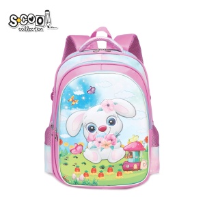 Ghiozdan 3D RABBIT - S-COOL, 31x24x41 cm