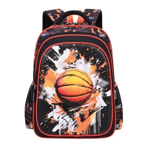 Ghiozdan 3D S-COOL SC2997, 43x30x22 cm, Motiv basketball
