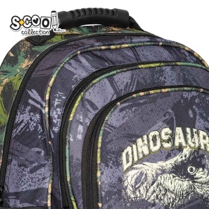 Ghiozdan ergonomic DINO - S-COOL, 40.5x29x13.5 cm10