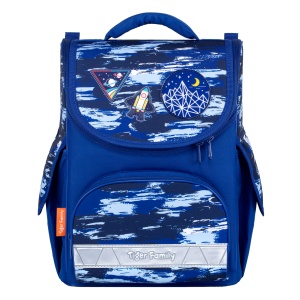 Ghiozdan neechipat Nature Quest Lite, dimensiune 35 x 31 x 19 cm, motiv Space Journey