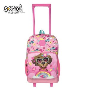 Ghiozdan Trolley HAPPY RAINBOW - S-COOL, 45x32x16.5 cm5