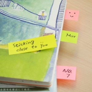 Index notes Stick"n 3 culori paatel, 76x25 mm, 3 x 50 file/set2