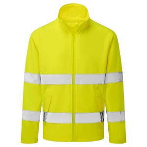 Jachetă softshell reflectorizantă cu mâneci detașabile Portwest S428, 92% poliester, 8% elastan, 310 gr/mp2