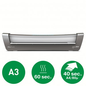Laminator A3 Leitz iLAM Office Pro, kit folii laminare inclus, alb