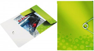 Mapa plastic cu elastic Leitz WOW A4 150 coli culori vibrante