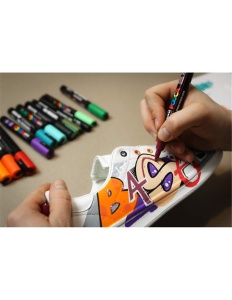 Marker cu vopsea Posca UNI PC-1M, vârf rotund, 0.7mm, diverse culori8