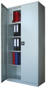 MATRIX A175 • Dulap metalic 3 polițe și casetă 900x400x1900LxlxH (mm) / Dimensiuni exterioare