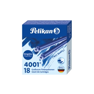 Patroane cerneală 4001, dimensiune mare, culoare albastru royal, set 18 buc