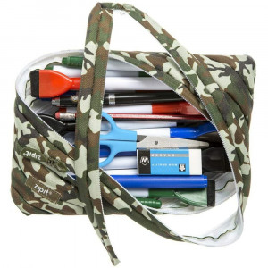 Penar cu fermoar, ZIPIT Camo Jumbo - camuflaj verde - Img 2