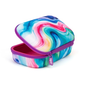 Penar cu fermoar ZIPIT Colorz Storage Box cu buzunar interior - Rainbow Water Colors2