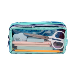Penar cu fermoar ZIPIT Half & Half, cu 2 buzunare - Blue Waves3