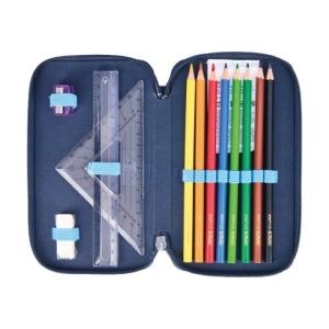 Penar echipat Herlitz, 31 piese, 3 compartimente, motiv Cosmic Explorer4