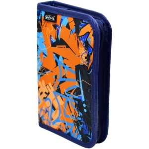 Penar Herlitz, neechipat cu doua clape, dimensiune 13,5 x 19,5 x 3 cm, motiv STREET ART
