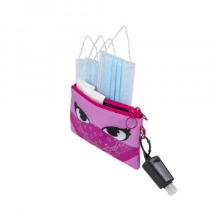Penar neechipat fete, 1 fermoar, Dimensiuni 21x0,8x13cm, dublu , Face-It Bandit - roz ZIPIT - Img 3
