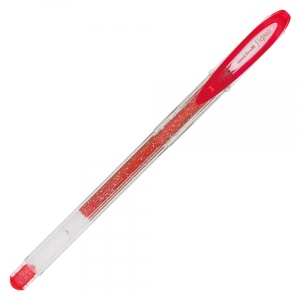 Pix cu gel Uni-ball Sparkling UM-120SP, 0.7mm, cu capac, corp transparent, scris diverse culori cu sclipici5